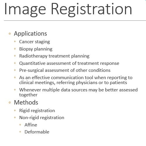 انطباق تصاویر پزشکی Image registration